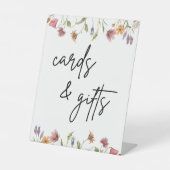 春山花カードとギフトテーブルの標識 台座サイン (正面)