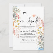 春山花牧草地干上げ落とし 招待状 (正面)