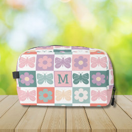 春市松模様に蝶モノグラカスタムム ドップキット