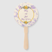 春庭園の結婚式クリーム ハンドファン (正面)