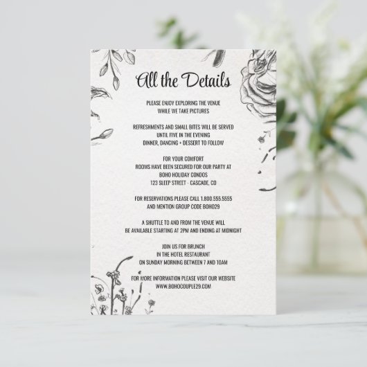 春庭園の結婚式 エンクロージャーカード (スタンド正面)