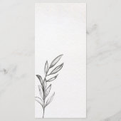 春庭園の結婚式 メニュー (裏面)