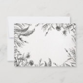 春庭園の結婚式 出欠カード (裏面)