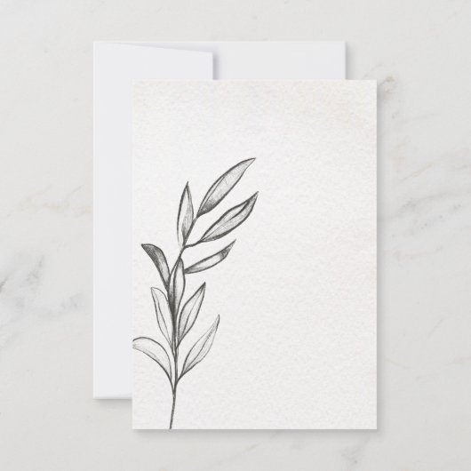 春庭園の結婚式 出欠カード (裏面)