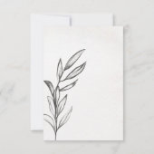 春庭園の結婚式 出欠カード (裏面)