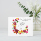 春延期秋の結婚式 案内ポストカード (スタンド正面)