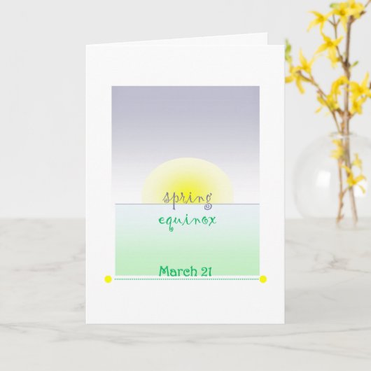 春彼岸カード カード (黄色い花)