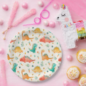 春恐竜 ペーパープレート (パーティー)