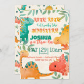 春恐竜 招待状 (正面/裏面)