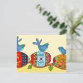 春恵みウクライナフォークアート ポストカード (スタンド正面)