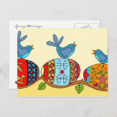 春恵みウクライナフォークアート ポストカード (正面/裏面)