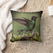 春愛好家のための自然ハミングバード クッション (ブランケット)