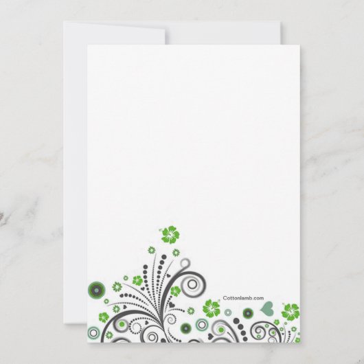 春愛招待状 招待状 (裏面)