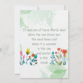 春感動的引用文詩篇チャールズディケンズ カード (正面)