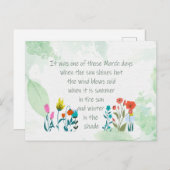 春感動的引用文詩篇チャールズディケンズ ポストカード (正面/裏面)