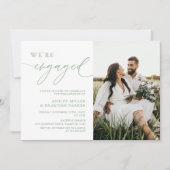 春我々は写真婚約した婚約パーティ 招待状 (正面)