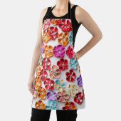 春手作り縫い布数々の花色 エプロン (インサイチュ)