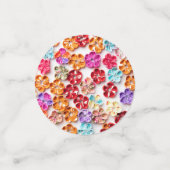 春手作り縫い布数々の花色 コンフェッティ (スモール正面)