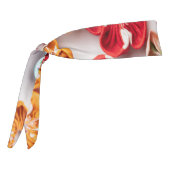 春手作り縫い布数々の花色 タイヘッドバンド (回転270)