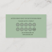 春手作り縫い布数々の花色 ロイヤリティカード (裏面)