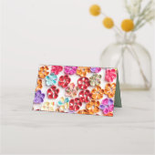 春手作り縫い布数々の花色 予約カード (裏面)