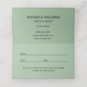 春手作り縫い布数々の花色 予約カード (内部開封)