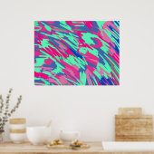 春抽象芸術アートの待機中 ポスター (キッチン)