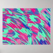 春抽象芸術アートの待機中 ポスター (正面)