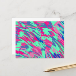 春抽象芸術アートの待機中 ポストカード