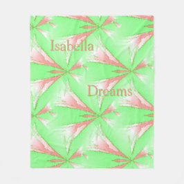 春抽象芸術スターパーソナライズされたフリースブランケット フリースブランケット