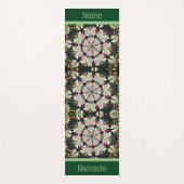 春抽象芸術フラワーアートパーソナライズされた ヨガマット (正面)