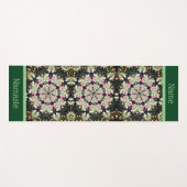 春抽象芸術フラワーアートパーソナライズされた ヨガマット (正面(横))