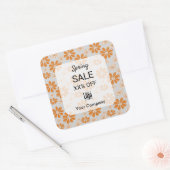 春担保物のマーケティング販売告知 スクエアシール (封筒)