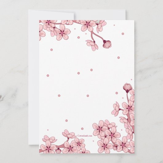 春招待状 招待状 (裏面)