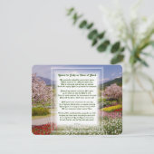 春救済の場を持つキリスト教の詩 シーズンカード (スタンド正面)