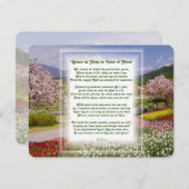 春救済の場を持つキリスト教の詩 シーズンカード (正面/裏面)
