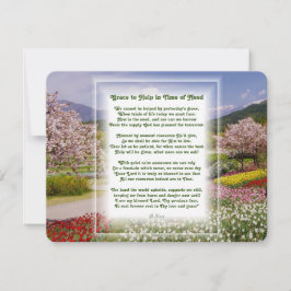 春救済の場を持つキリスト教の詩 シーズンカード