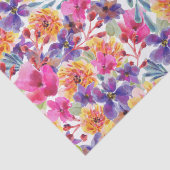 春数々のカラー水色フローラ開花 薄葉紙 (詳細)