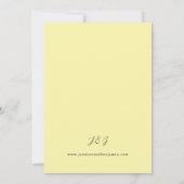 春数々のカラー結婚花模様の3a 招待状 (裏面)