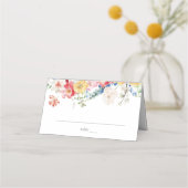 春数々のカラー花模様座席表 プレイスカード (正面)