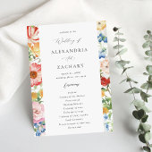 春数々のカラー花模様結婚式 プログラム