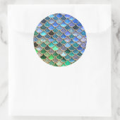 春数々の色グリッター人魚はかりで測 ラウンドシール (バッグ)