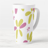 春数々の花色イエローピンク カフェラテマグ (右アングル)
