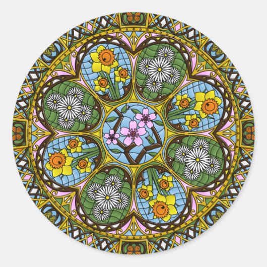 春新しいシール ラウンドシール (正面)