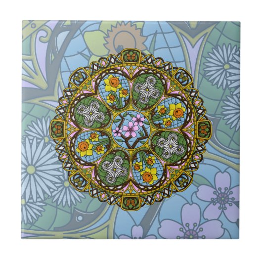 春新しいタイル タイル (正面)