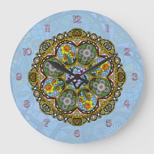 春新しい時計 ラージ壁時計 (正面)