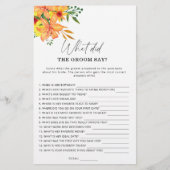 春新郎は何と言ったブライダルゲーム (正面)