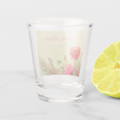 春新鮮な水の色のポピー花嫁 ショットグラス (裏面)