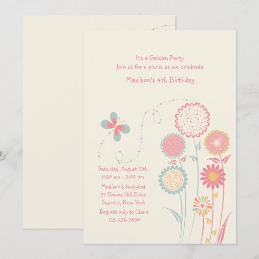 春日の招待状 招待状 (正面/裏面)