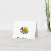 春日曜日およびPysanka シーズンカード (裏面)